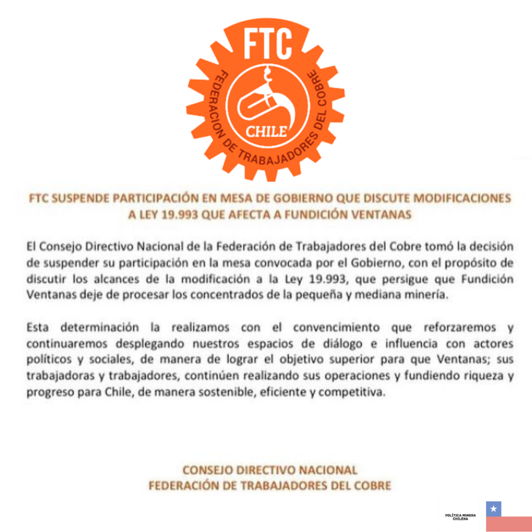 FTC suspende participación en mesa de Gobierno.