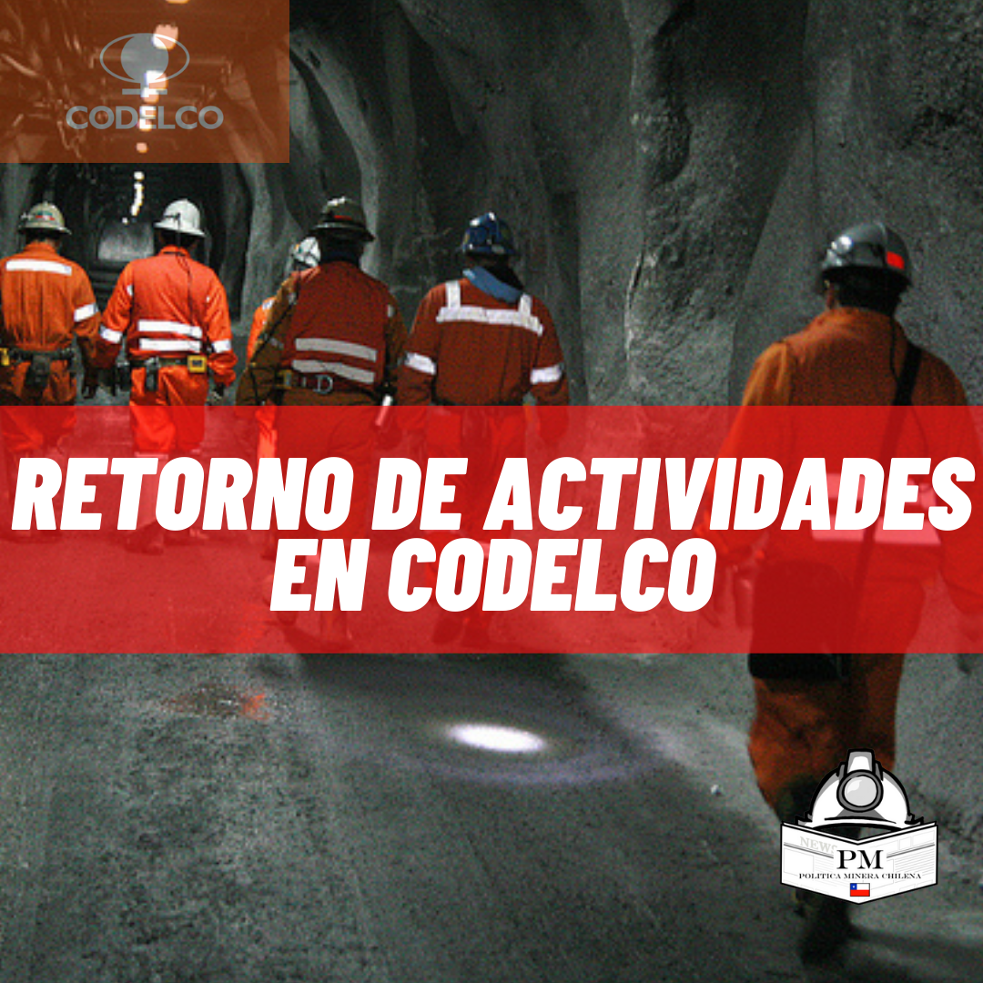Codelco reanuda operaciones tras los dos accidentes fatales.