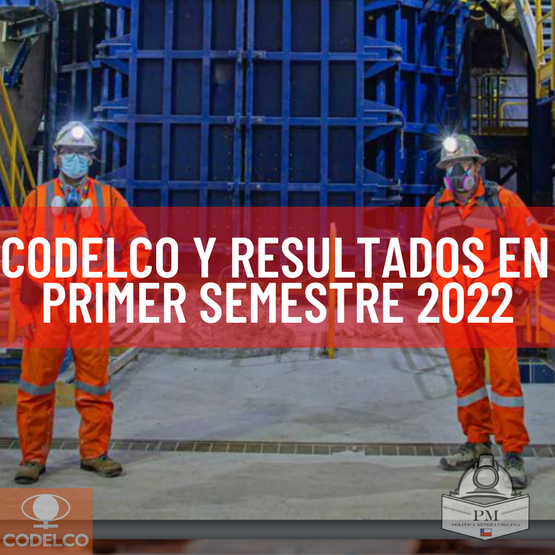 Codelco y resultados en el primer semestre 2022.