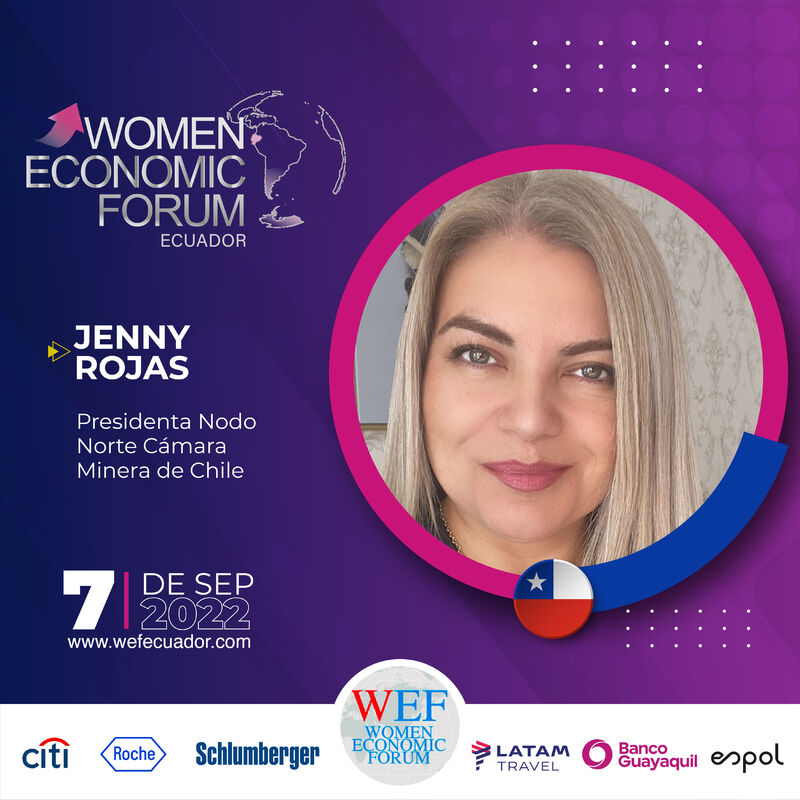 Jenny Rojas será la representante Chilena en WEFEcuador 2022