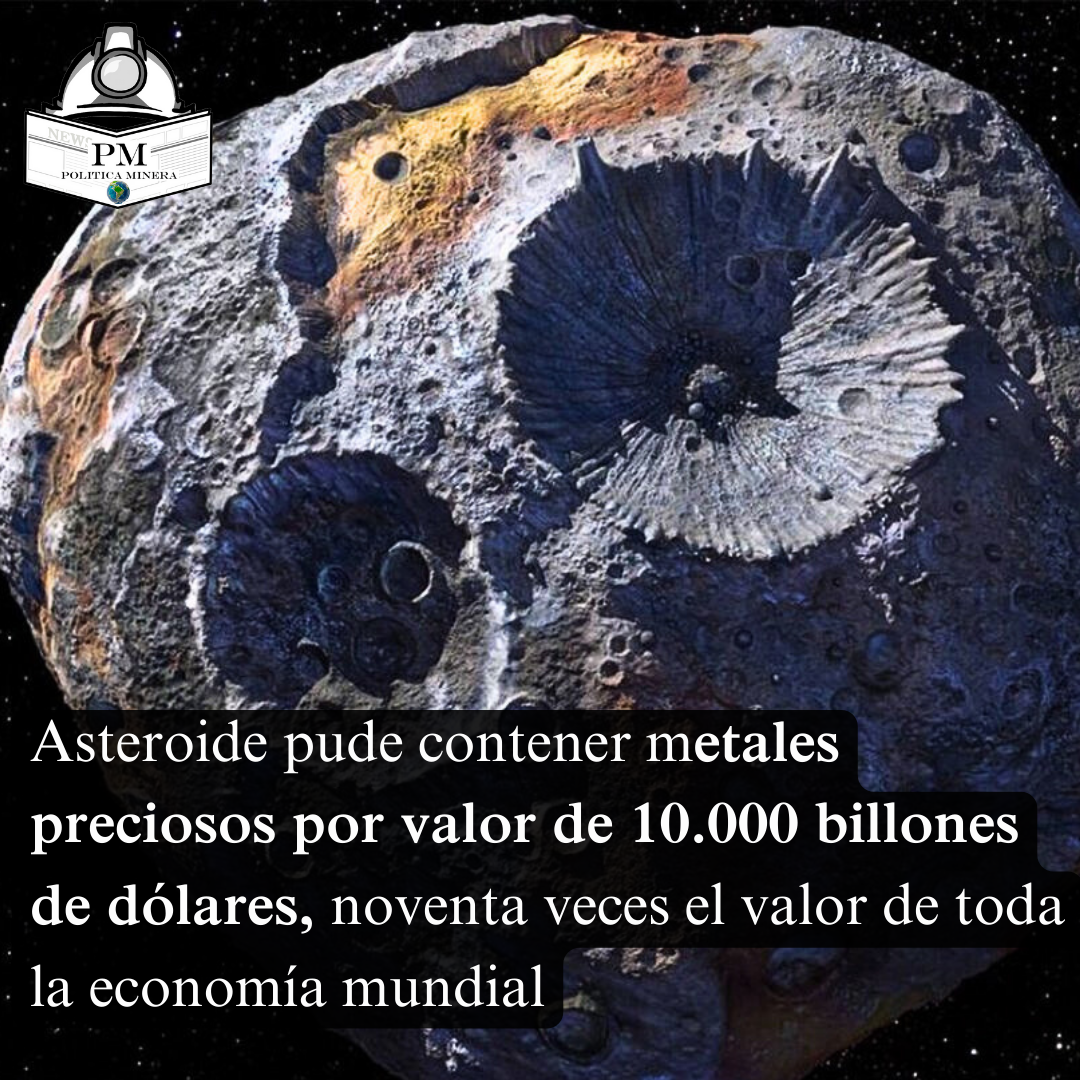 EEUU arranca la carrera minera espacial del asteroide de oro y platino de 10.000 billones.