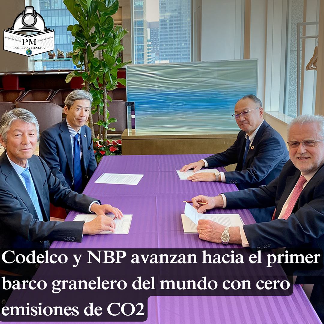 Codelco y NBP avanzan hacia el primer barco granelero del mundo con cero emisiones de CO2