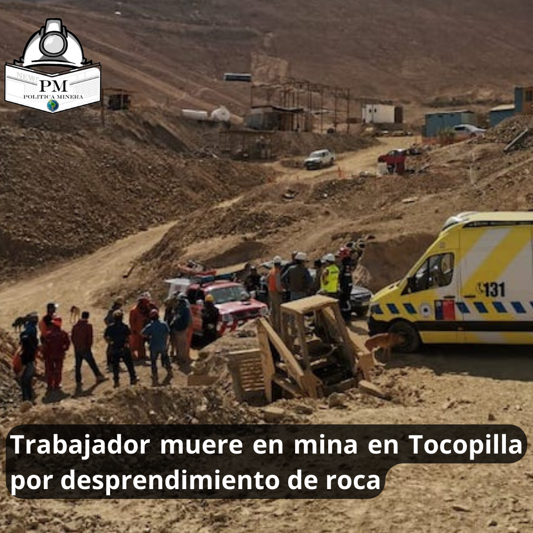 Trabajador muere en mina en Tocopilla por desprendimiento de roca.
