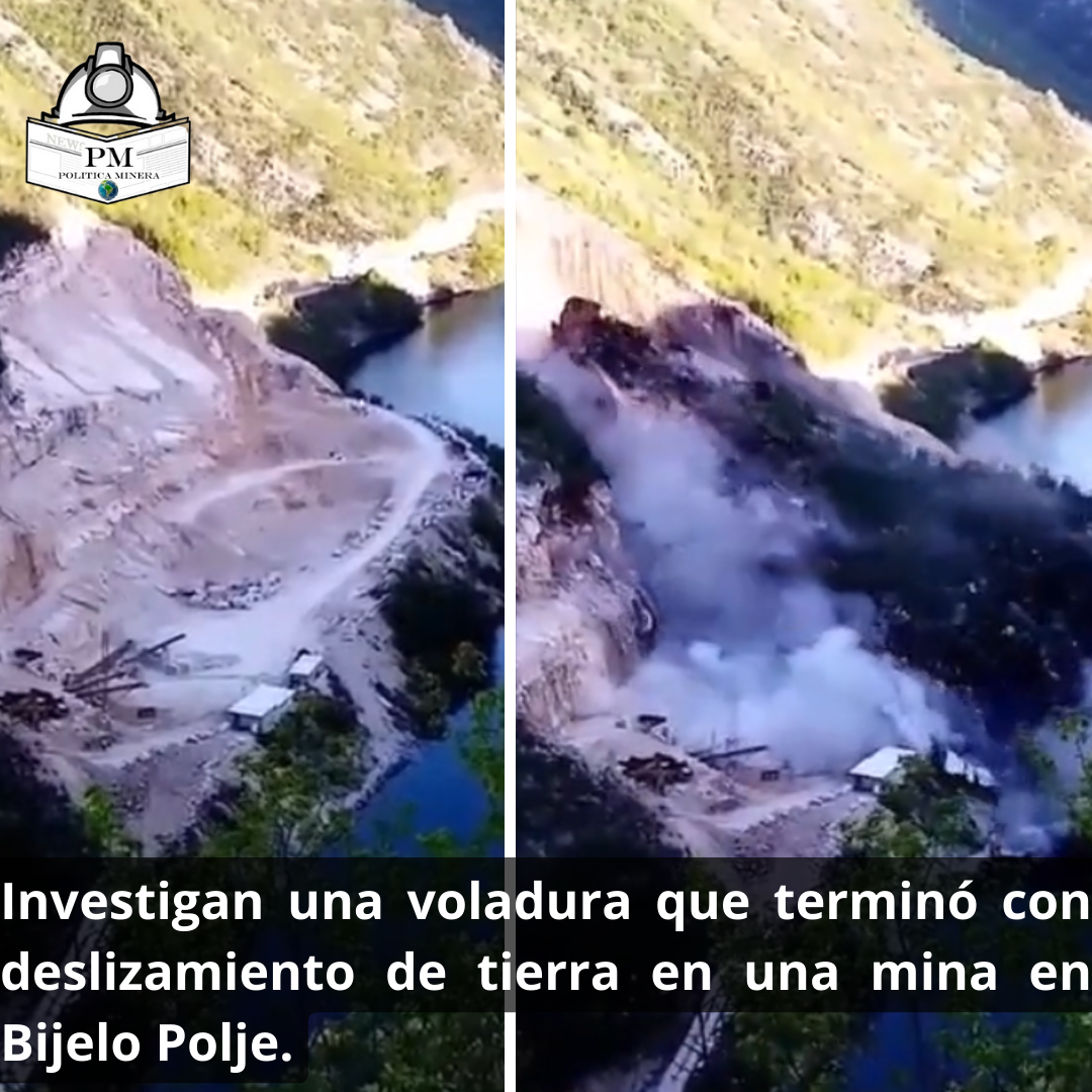 Investigan una voladura que terminó con deslizamiento de tierra en una mina en  Bijelo Polje.