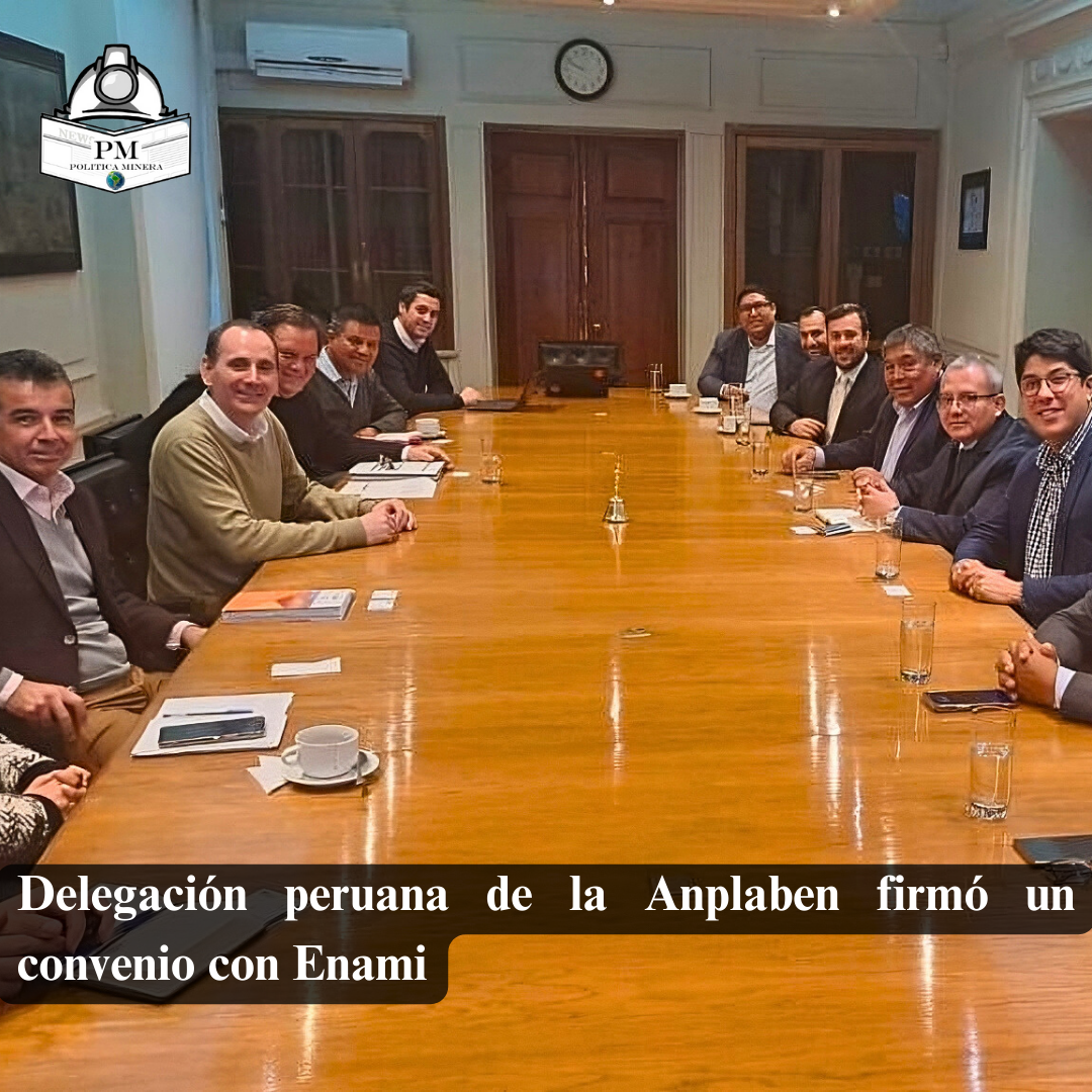 Delegación peruana de la Anplaben firmó un convenio con Enami