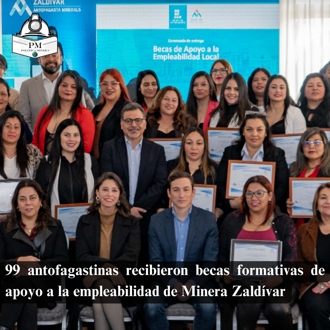 99 antofagastinas recibieron becas formativas de apoyo a la empleabilidad de Minera Zaldívar