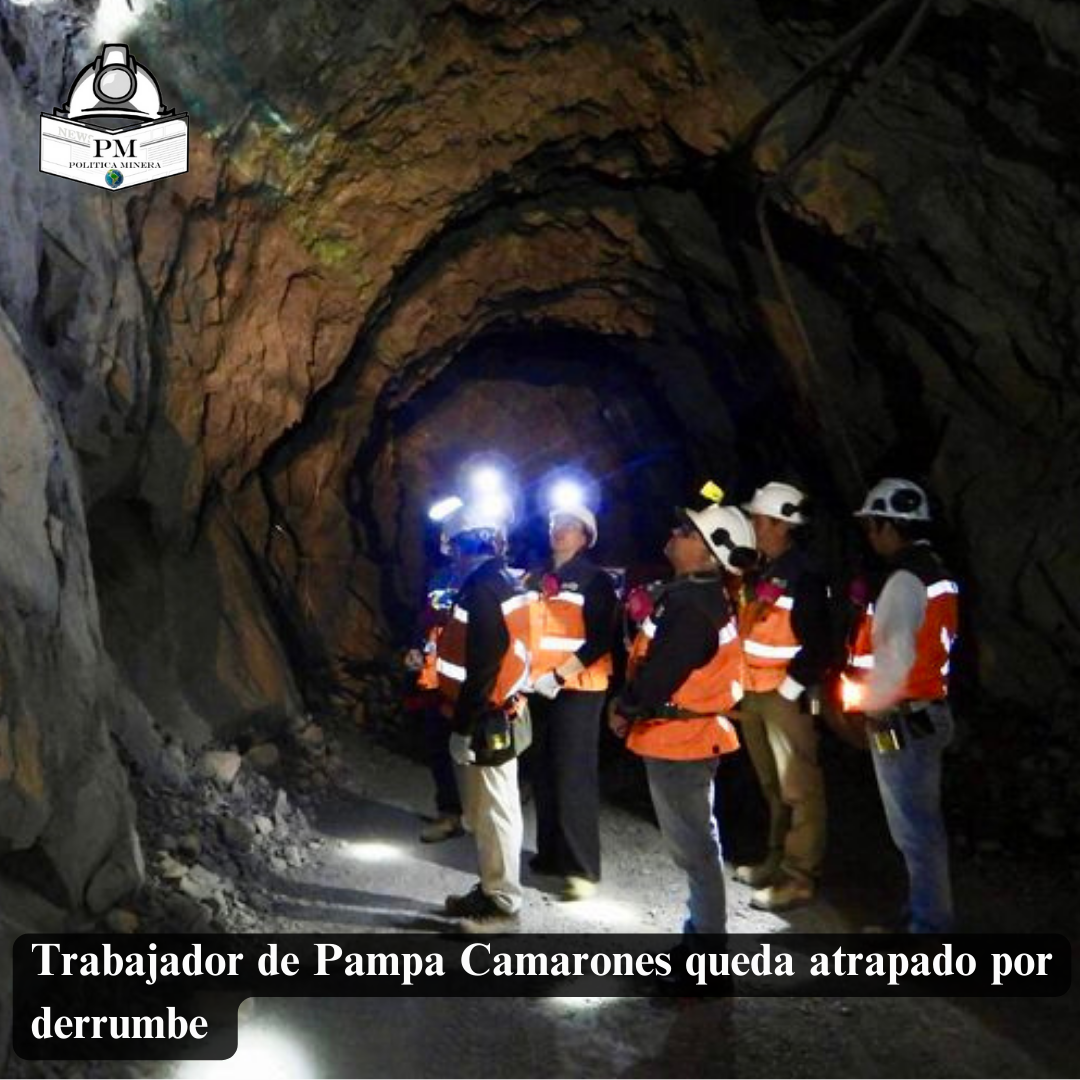 Trabajador de Pampa Camarones queda atrapado por derrumbe 